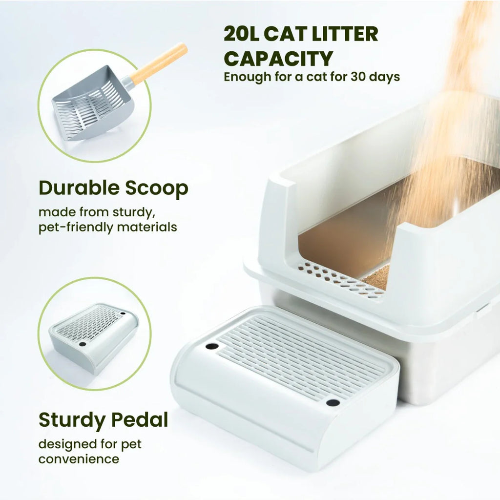 Cattasaurus Stainless Steel Litter Box