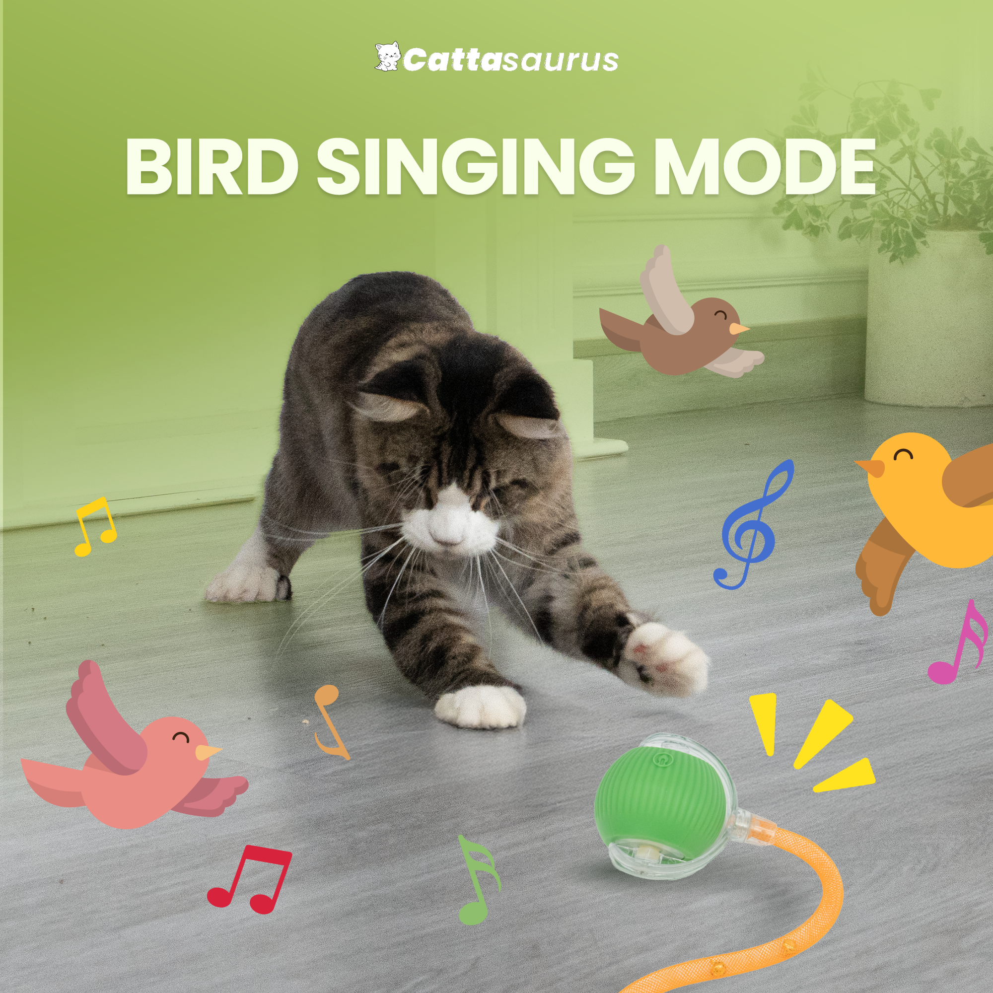 WhiskerChase Self-Scrolling Ball